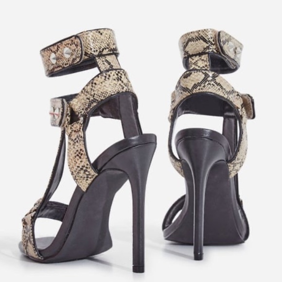 Nude snake cage heel - Picture 2 of 4